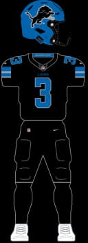 Detroit Lions Black Alternate